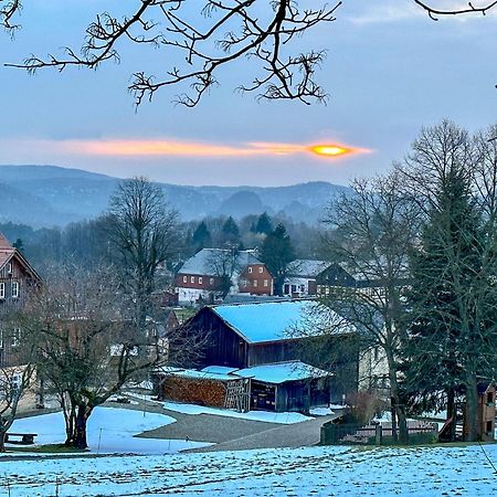 Apartmán Kastanienhof Hinterhermsdorf Exteriér fotografie